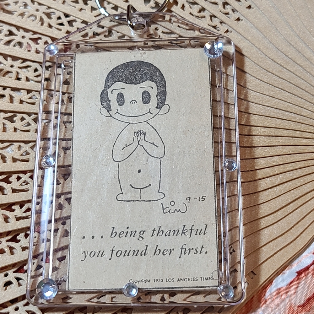 Love is being ThankFul You Found her first keychain